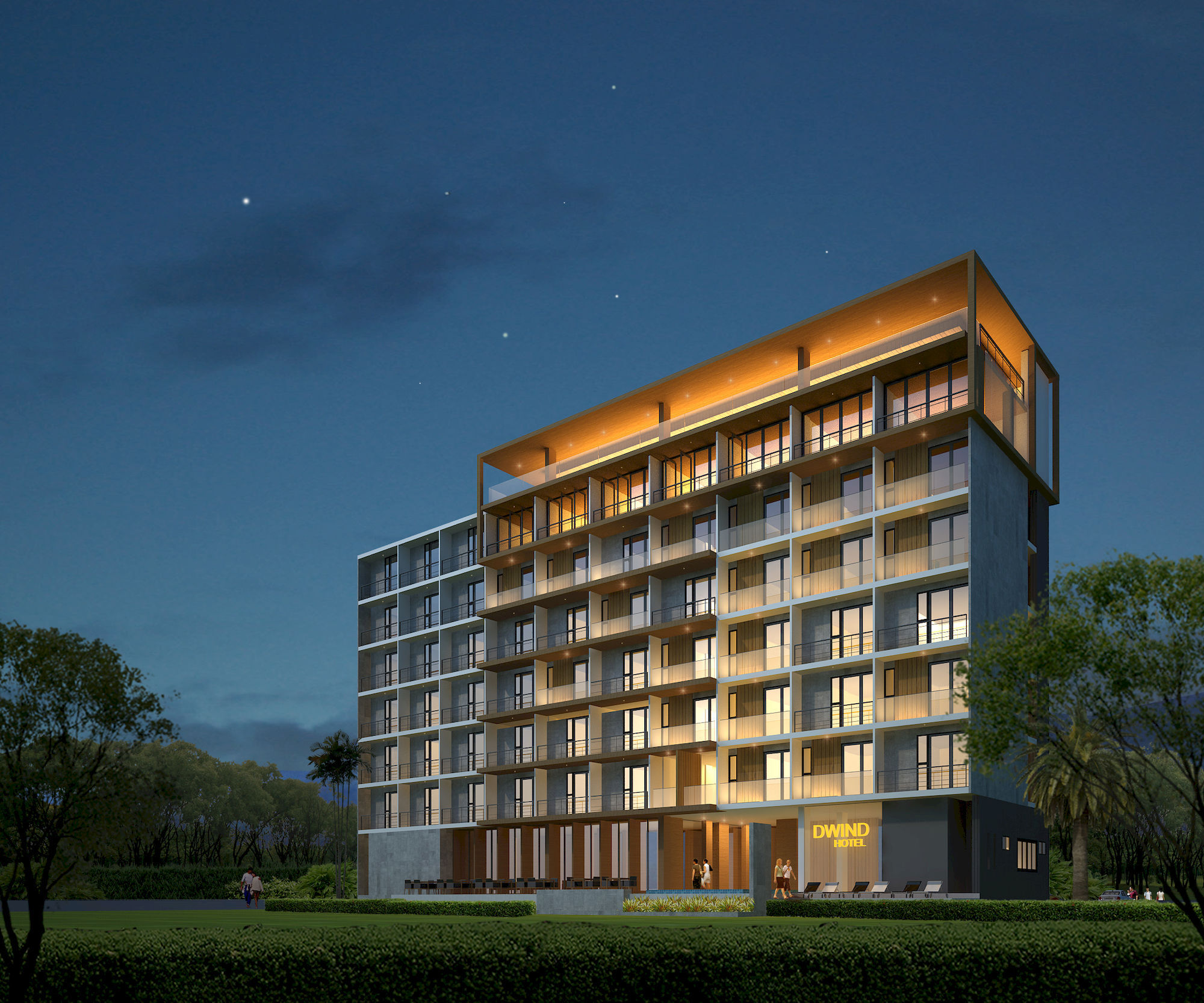 The Wind Hotel Bang Sare Exterior foto